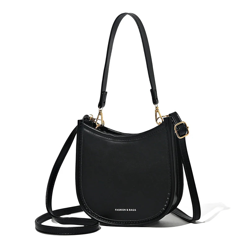 Leather Crossbody Bag for Women, Shoulder Messenger Handbag