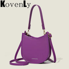 Leather Crossbody Bag for Women, Shoulder Messenger Handbag