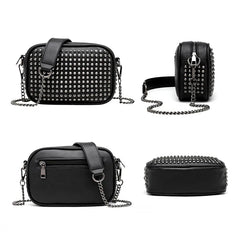 Rivet Chain Shoulder Bag Small Female Messenger Bags High Mini Clutch Bag