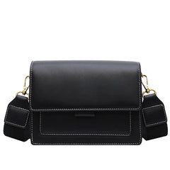 Crossbody Bag Double Shoulder Strap PU Leather Messenger Handbag for Women