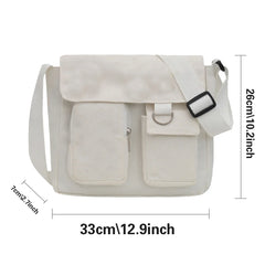 Canvas Crossbody Bag Women Large Capacity Shoulder Bag