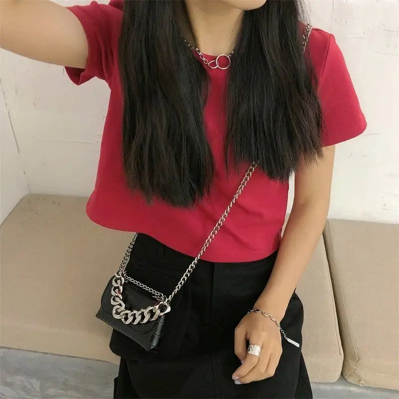 Crossbody Bags Women Chain Small Bag Purses Phone Vintage Females Handbags