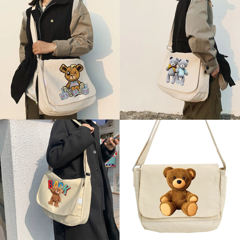 Large Capacity Bear Series Crossbody Bag for Women