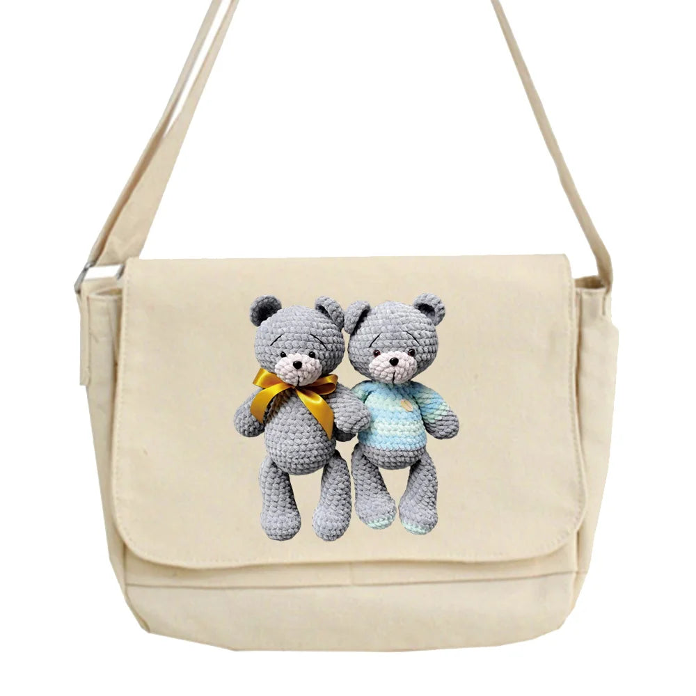 Large Capacity Bear Series Crossbody Bag for Women