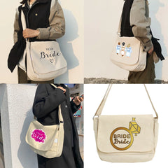 Large Capacity Crossbody Bag for Women, Bride Pattern Shoulder Bag