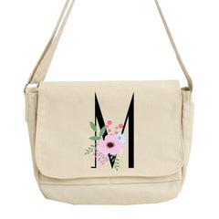 Flower Pattern Crossbody Bag Large Capacity Shoulder Handbag