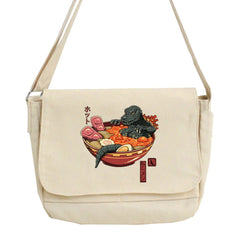 Crossbody Bag Women Large Capacity Shoulder Messenger Bag Japan Pattern Ladies