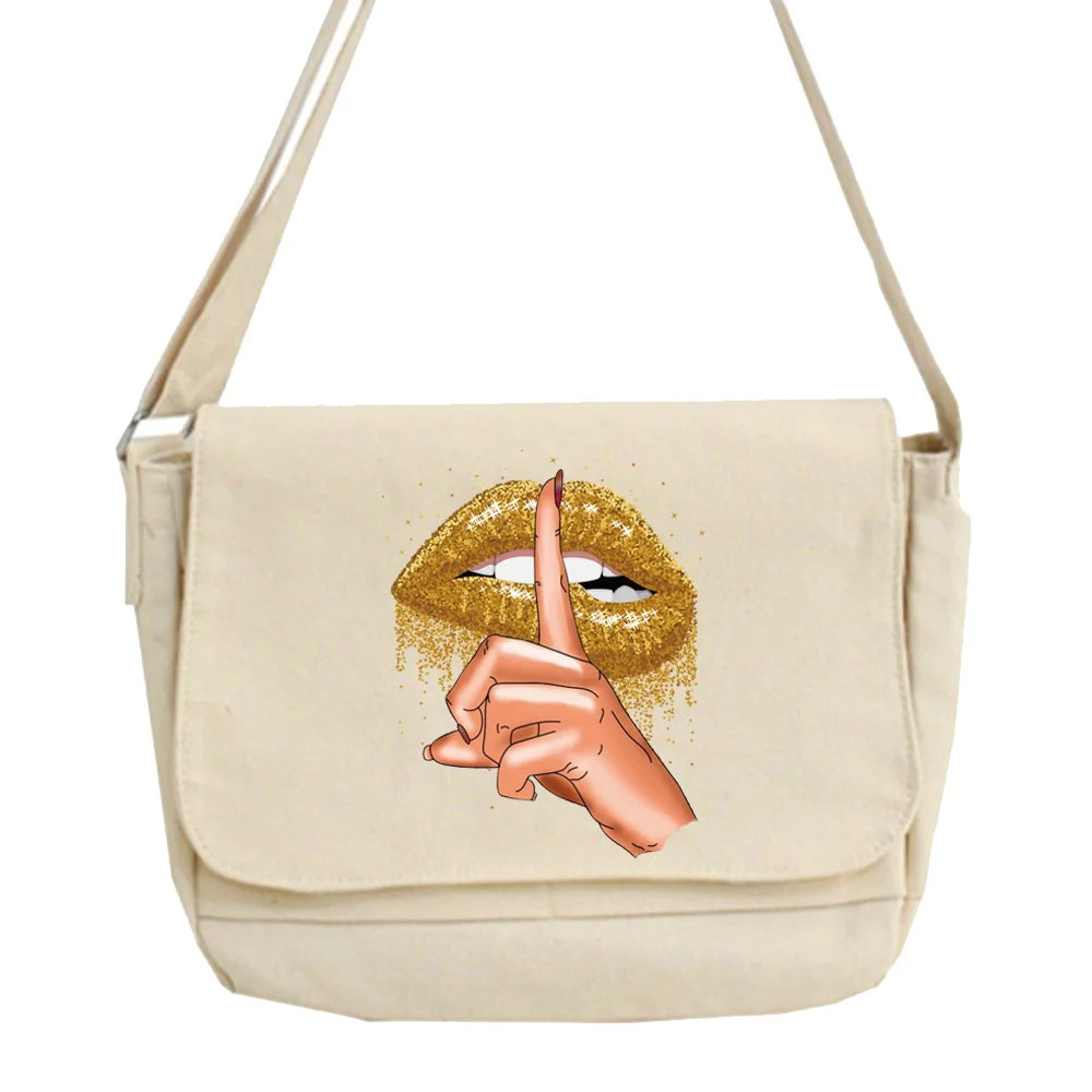 Crossbody Bags Women Large Capacity Shoulder for Women Messenger Bag Mouth Patte