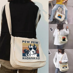 Women Crossbody Bag Large Capacity Shoulder Messenger Bag Pew Pattern Shopper Pu