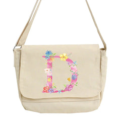 Pink Letter Name Messenger Bag Large Capacity Shopper Purse Handbag