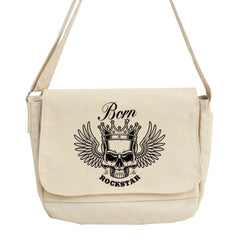 Skull Pattern Crossbody Bag Large Capacity Messenger Purse Handbag