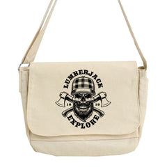 Skull Pattern Crossbody Bag Large Capacity Messenger Purse Handbag