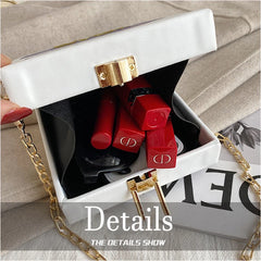 Crossbody Bags Women Letter Printed Casual Chain Mini Shoulder Bags