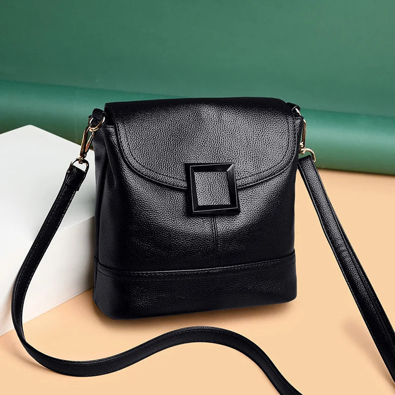 Women's Leather Crossbody Shoulder Bag Purse
