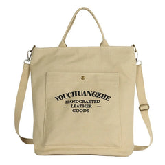 Canvas Crossbody Bags for Women Letters Casual School Shoulder