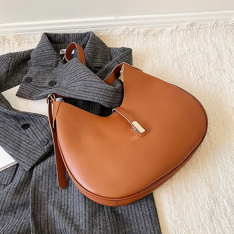 Winter Leather Crossbody Saddle Bag Handbags