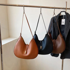 Winter Leather Crossbody Saddle Bag Handbags