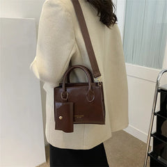 Women's Leather Crossbody Shoulder Bag Small Handbag Purse Tote