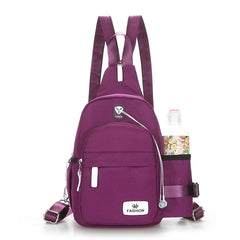 Nylon Chest Pack Crossbody Bag for Women