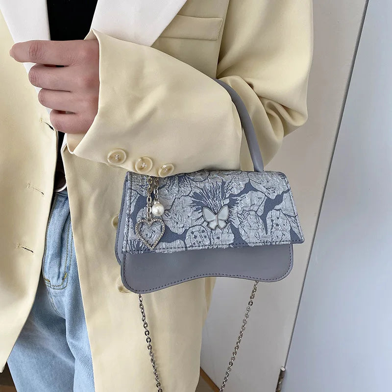 Crossbody Bags for Women Girls Clutch Purse Handbags Vintage Chain