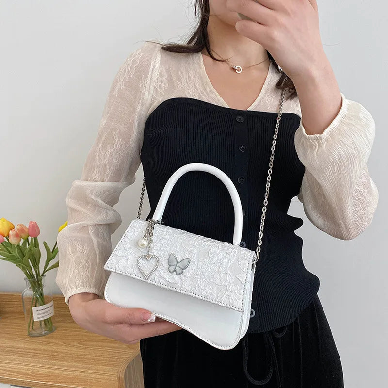 Crossbody Bags for Women Girls Clutch Purse Handbags Vintage Chain