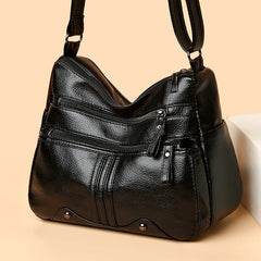 Large Capacity Crossbody Bag Soft Shoulder Travel Handbag Vintage Sac