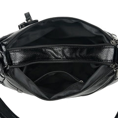 Large Capacity Crossbody Bag Soft Shoulder Travel Handbag Vintage Sac