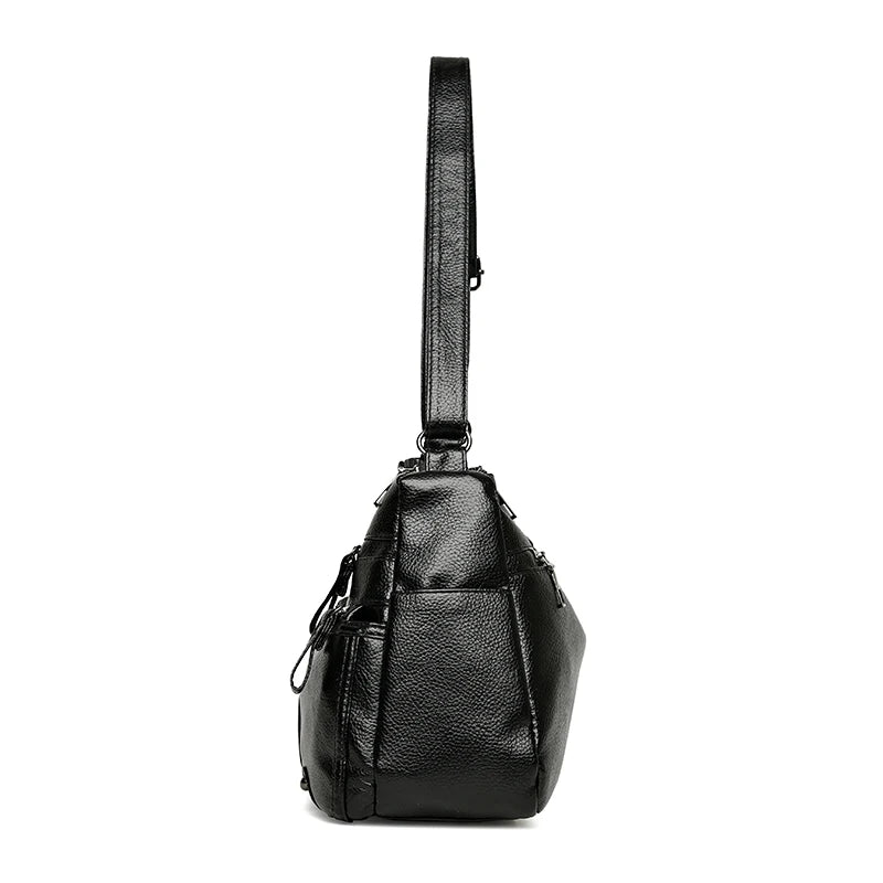Large Capacity Crossbody Bag Soft Shoulder Travel Handbag Vintage Sac