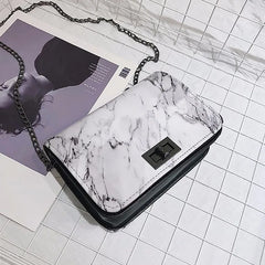 Crossbody Bag for Women Marble Pattern Shoulder Bag