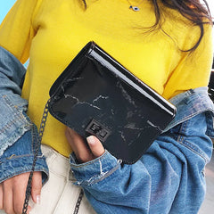 Crossbody Bag for Women Marble Pattern Shoulder Bag