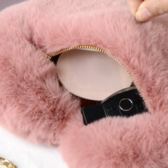 Rex Rabbit Fur Love Bag Chain Bag Shoulder Cross-chain Female Bag