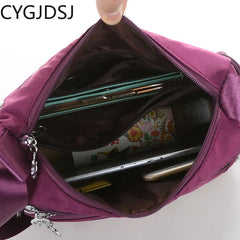 Nylon Crossbody Bag for Women - Office Shoulder Bag