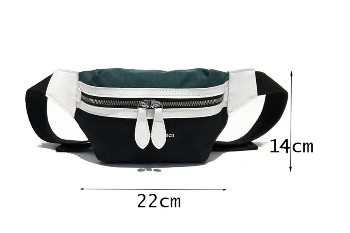 Women's Crossbody Waist Bag Letter Bum Pack Chest Belt