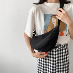Canvas Sling Bag Women Style Hobos Chest Bag Shoulder Bag