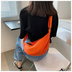 Canvas Sling Bag Women Style Hobos Chest Bag Shoulder Bag