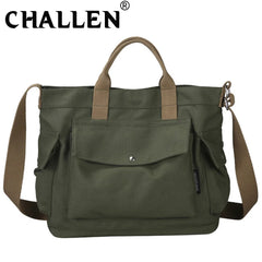 Canvas Crossbody Shoulder Bag Tote Large Capacity Student Casual Tide