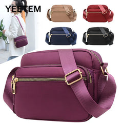 Small Nylon Crossbody Shoulder Bag Spring Style Waterproof Women Messenger Bag