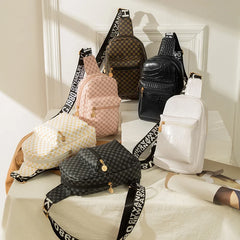Women's Retrol Printed Crossbody Sling Bag Waist Small Belt Bags Domil105