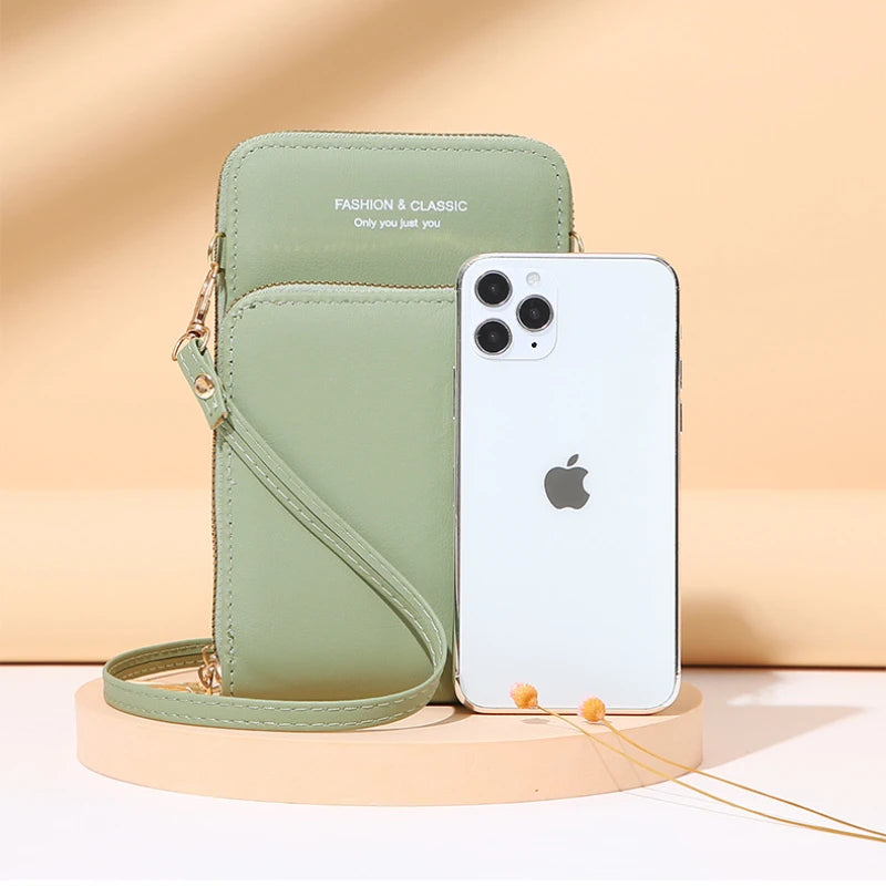 Women's Crossbody Wallet Shoulder Bag Long Purse Cell Phone Pocket