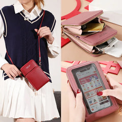 Crossbody Wallets for Women Shoulder Bags Ladies Long Purse Functional