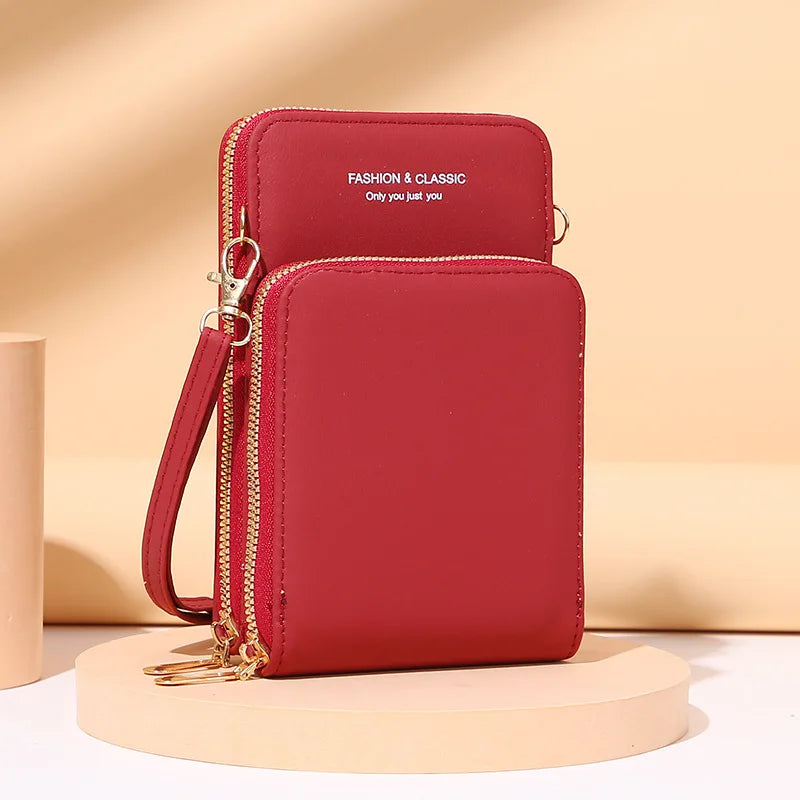 Women's Crossbody Wallet Shoulder Bag Long Purse Cell Phone Pocket