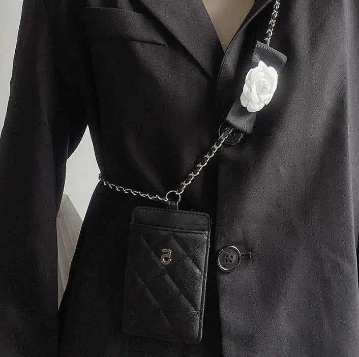 Crossbody Phone Bag Women Small Shoulder Leather Chain Flower