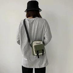 Waterproof Fabric Crossbody Bag Hong Kong Tooling Version Student Shoulder Bag