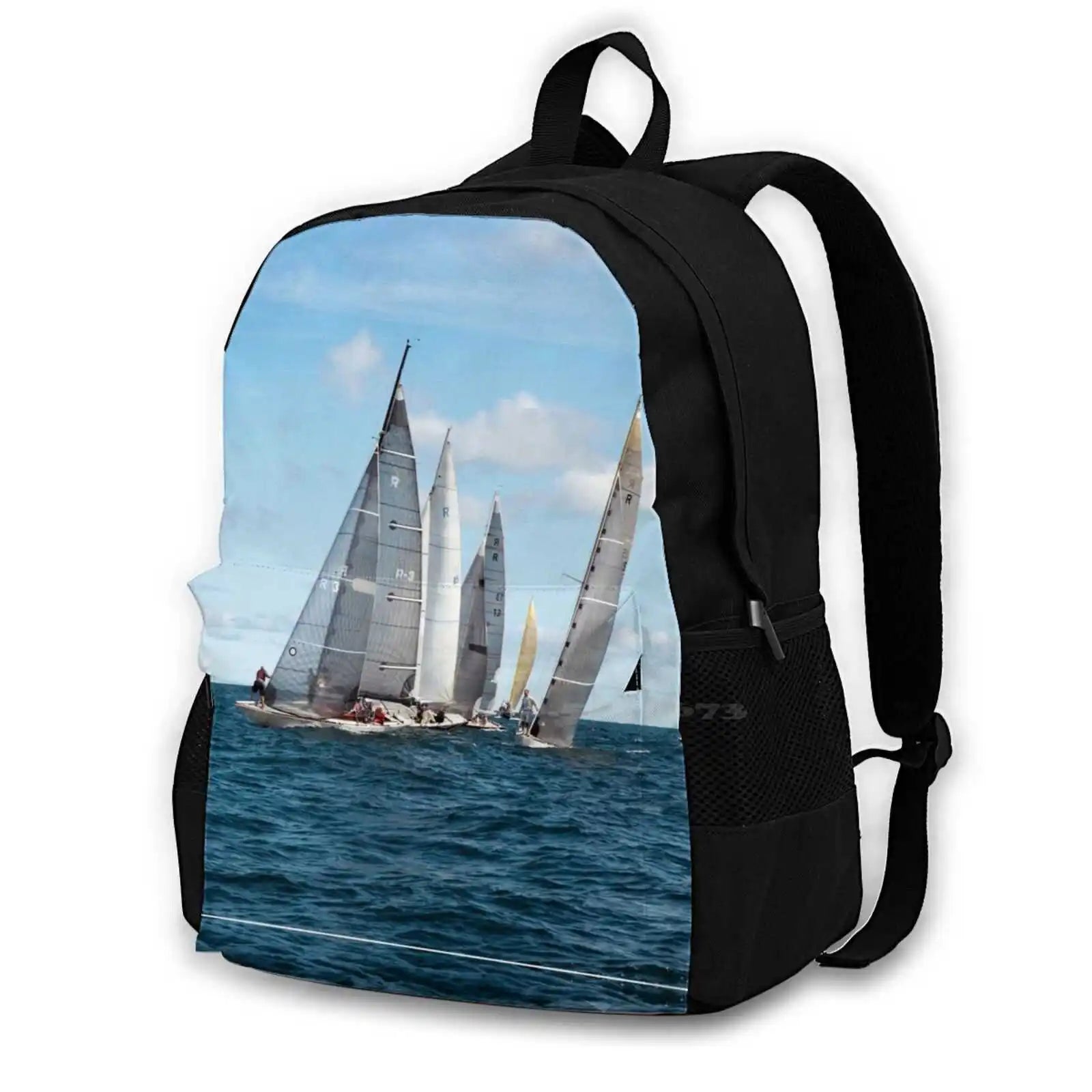 Sailing Regatta R Boats Backpack - Men Women Teenagers Girls Bags