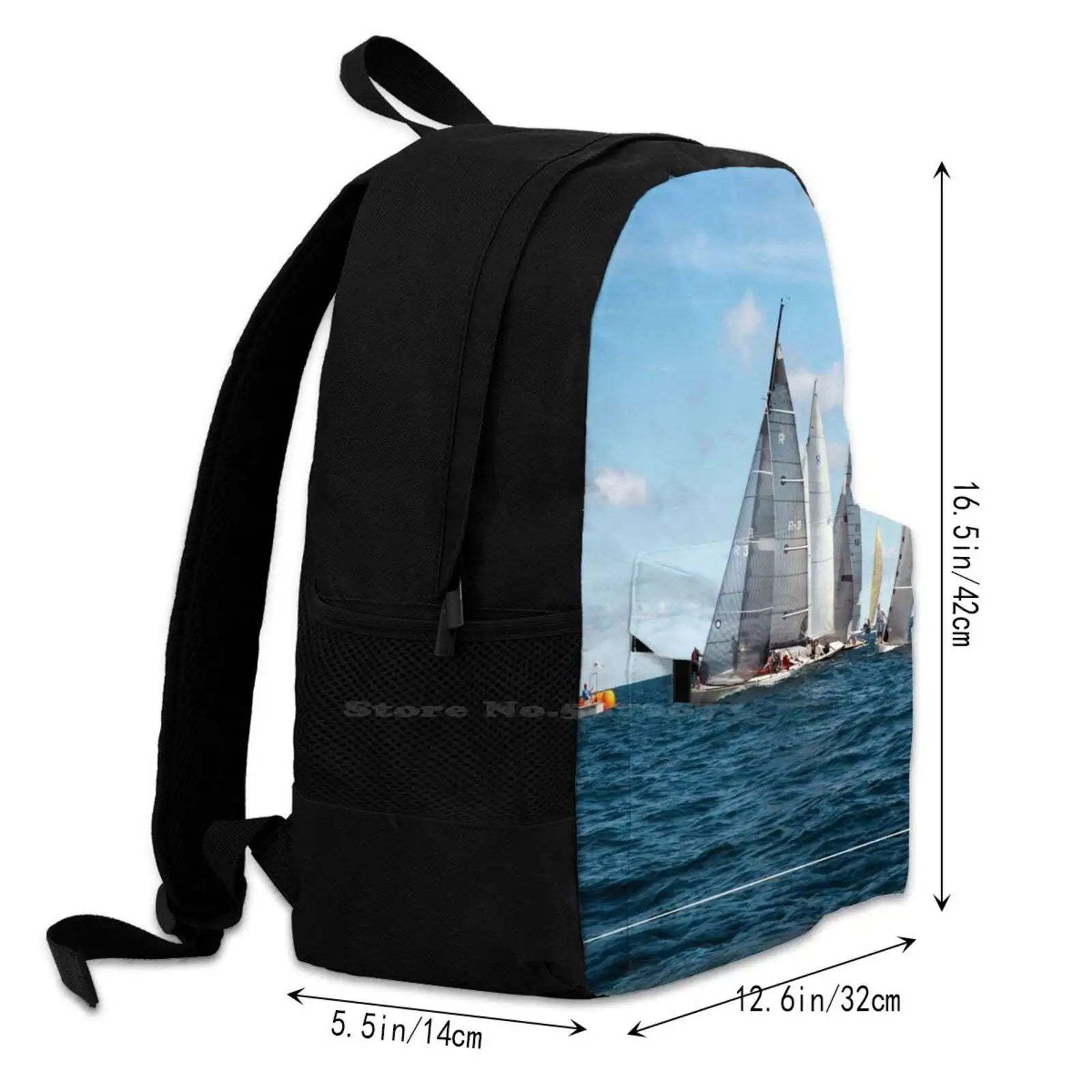 Sailing Regatta R Boats Backpack - Men Women Teenagers Girls Bags