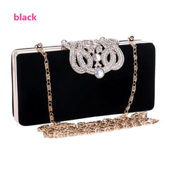 Crown Rhinestones Evening Bag Diamonds Clutch Wallet Shoulder Chain Bag