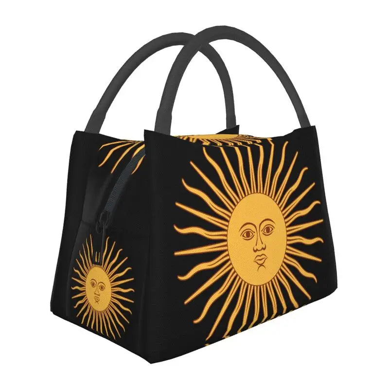 Argentina Flag Lunch Bag Thermal Insulated Lunch Box for Work or Travel