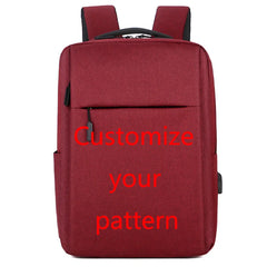 Waterproof USB School Travel Backpack 4 Colors Pattern Bag
