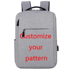 Waterproof USB School Travel Backpack 4 Colors Pattern Bag