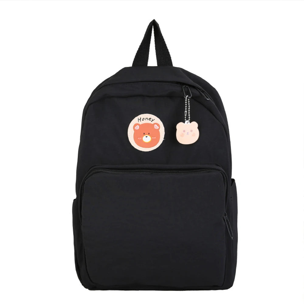 Personalized Name Women Cartoon Student Schoolbag Large Capacity Backpack